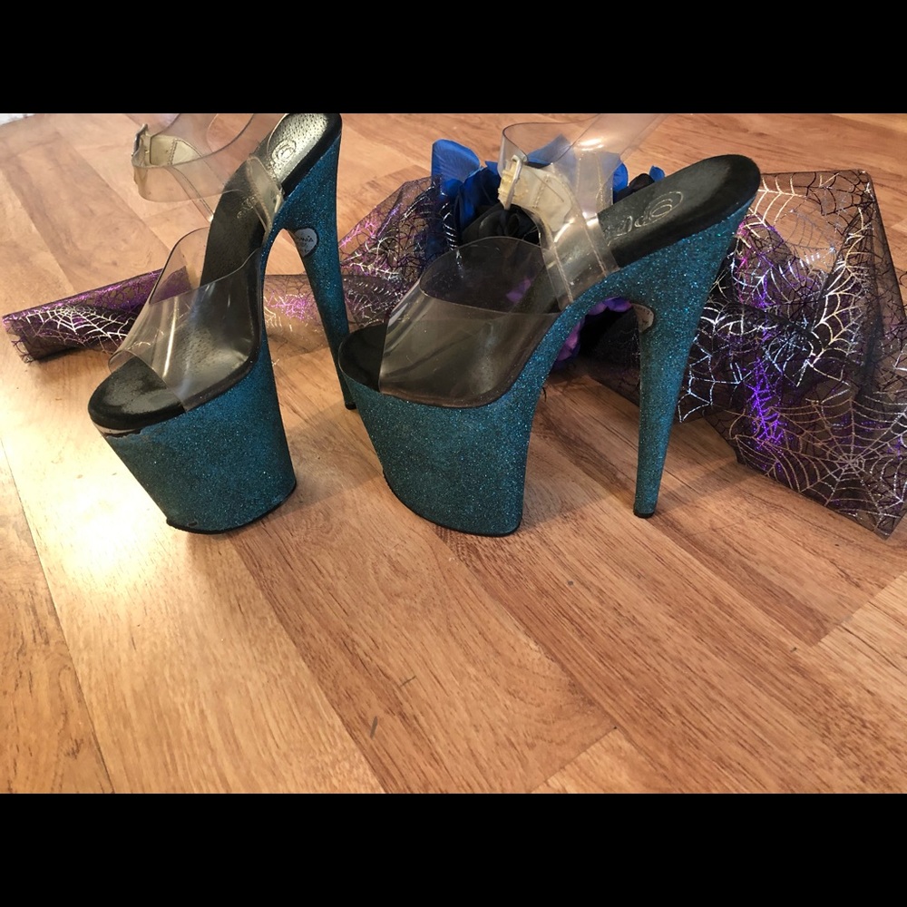 8” high platform pleaser stripper heels